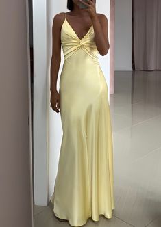 Preorders now available for our show-stopping yellow dress featuring twist detailing on both the bust and back. Perfectly suited for balls, weddings, and any formal occasion. This custom creation draws inspiration from a vintage design. True to size, will fit up to a small 8. Please note back is NOT adjustable Classy Formal Dress, Yellow Prom Dress, Yellow Prom Dresses, Dress Hire, Prom Dresses Yellow, Prom Dress Stores