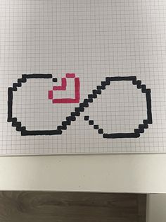 an image of a cross stitch pattern with the word love spelled in red and black