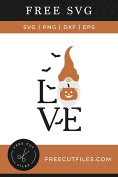 a halloween svt with a pumpkin on it and the words love in black letters