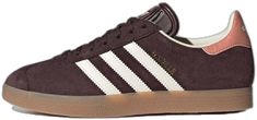 Brown High-top Adidas Sneakers, Sporty Brown Sneakers With Three Stripes, Brown Sporty Sneakers With Three Stripes, Brown Casual Sneakers With Three Stripes, Casual Brown Sneakers With Three Stripes, Brown Adidas Sneakers With Logo, Brown Low-top Adidas Sneakers, Brown Adidas Low-top Sneakers, Casual Brown Adidas Sneakers