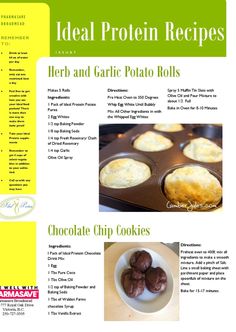 the recipe for chocolate chip cookies is shown in this brochure, with information about it