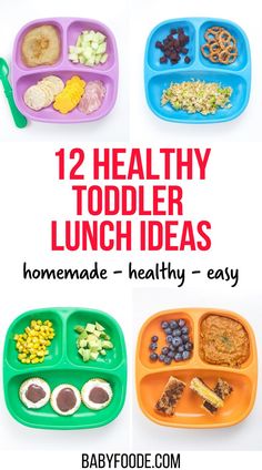 healthy lunch ideas for toddlers that are easy to make