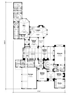 the floor plan for this luxury home