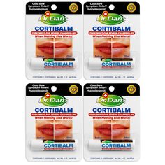 PRICES MAY VARY. ✔ CHAPPED LIP TREATMENT: Specially formulated for all types of chapped lips. Cortibalm helps heal mild to severe chapped lips due to harsh weather, allergies, cold sores, cosmetics, medications, (Accutane and Chemotherapy) eczema, lip licking, mouth breathing and more. ✔ REPAIR & NOURISH LIPS: This treatment contains 1% hydrocortisone which interrupts the inflammatory cycle, stops the pain and allows the natural healing process to begin. ✔ ORIGINAL LIP CARE PRODUCTS: Cortibalm i Healing Lip Balm, Lip Healing, Dry Cracked Lips, Glutathione Whitening, Cold Sores, Inflammation Causes, Coconut Oil Pulling, Cracked Lips, Cold Sore