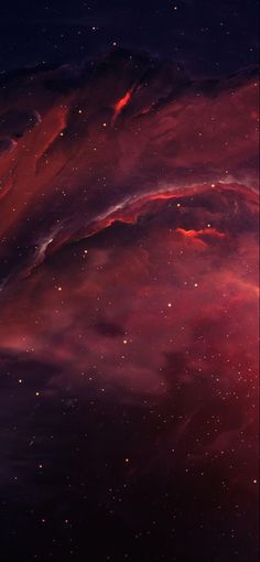 an image of a red and purple space with stars