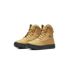 Grade School Nike Woodside 2 High Wheat/Black Size: 4.5.  Color: Brown.  Gender: unisex.  Age Group: kids. Nike Sporty Waterproof Boots With Round Toe, Nike Waterproof Boots With Round Toe, Nike Waterproof Boots For Sports, Nike Boots With Rubber Sole And Round Toe, Nike Casual Waterproof Sports Boots, Casual Nike Waterproof Sports Boots, Casual Nike Winter Boots, Nike Casual Waterproof Boots With Round Toe, Nike Casual Sports Boots