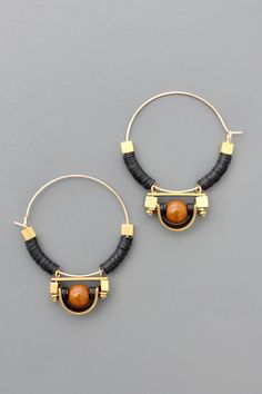 FERE12 – david aubrey Brown Metal Hoop Earrings, Adjustable Small Hoop Black Jewelry, Adjustable Black Small Hoop Jewelry, Brown Metal Hoop Jewelry, Black Metal Small Hoop Jewelry, Nickel-free Brown Hoop Jewelry, Black Enamel Dangle Jewelry, Black Small Hoop Metal Jewelry, Small Black Metal Hoop Jewelry