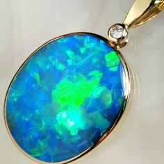 Australian Opal & Diamond Pendant Necklace Gift 17.5ct #opalauctions #opalauctioned #opal #opalring #opaljewelry #blackopals #australianopal #opalauctions#opalpendant #pendants #pendant Australian Opal Pendant, Opal Drop Earrings, Tiny Necklace, Diamond Bar Necklace, Horseshoe Pendant, Opal Pendant Necklace, Opal Ring Gold, Diamond Solitaire Necklace, Emerald Necklace