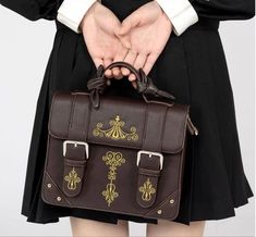 Leather Brown Vintage Kawaii Lolita Messenger Bag · KoKo Fashion · Online Store Powered by Storenvy Vintage Kawaii, Work Place, Womens Fashion Inspiration, Brown Vintage, Essential Bag, Leather Messenger Bag, Coach Swagger Bag, Online Fashion Stores, Tote Backpack