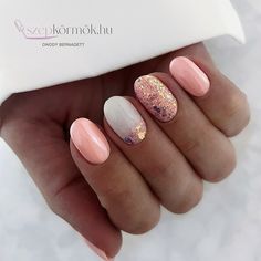 #𝓗𝓲𝓻𝓭𝓮𝓽𝓮𝓼 | 🤍🪅🤍🪅🤍🪅 @crystalnailshu Felhasznált anyagok : 💅🏽Elasty Hardener gél 🤍3s78 🧊Glam Glitters 13 🧼Gl115 🪅Glam Glitters… | Instagram Belle Nails, Mauve Nails, Top G, Pink Gel Nails, Hello Nails, Summery Nails, Nail Candy, Blush Nails, Shellac Nails