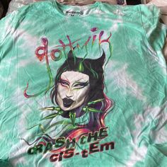 From This Years Target Pride Collection,Never Worn. Bit Of An Oversized Fit. Can Be Unisex. Oversized Green Graphic Tee, Oversized Green Graphic Tee Shirt, Green Grunge T-shirt For Spring, 90s Style Green Screen Print Top, 90s Style Green T-shirt For Spring, Green Band Merch Top With Sublimation Print, Oversized Green Grunge T-shirt, Green Band Merch Tops For Summer, Green Long Sleeve Band Merch Top