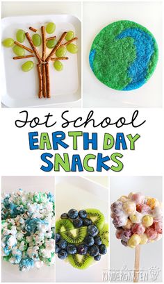 the earth day snacks are great for kids to make