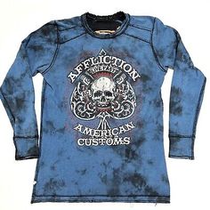 Affliction Live Fast Reversible Thermal Long Sleeve Shirt American Customs Sz XL  | eBay Thermal Long Sleeve, American Shirts, Fancy Dresses, Long Sleeve Shirt, Sleeve Shirt, Double Sided, Long Sleeve Shirts, Mens Accessories, Mens Outfits