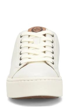 Børn Mira Platform Sneaker - White Leather | Editorialist Profile Silhouette, Platform Sneaker, Up Styles, Sneakers White, White Leather, Low Profile, Leather Upper, Lace Up, Adidas