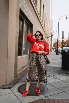 Leopard Ganni dress with red, these are my top products and purchases of 2024 Ganni Dress, Affordable Fashion, Hair Tutorial, Fashion Blog, Outfit Inspirations, Red