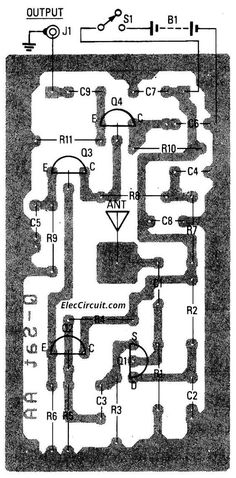 an electrical circuit diagram showing the various connections