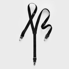 Suspenders are the essential choice for a classic black tie look. These are cut slimmer for a clean, streamlined effect.  Leather and Elastic 1” wide Charcoal Suits, Groomsmen Suspenders, Charcoal Suit, For Keeps, Black Tux, Groom Groomsmen, Tuxedos, Groom And Groomsmen, Black Belt