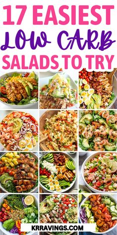 17 easy low carb salads to try