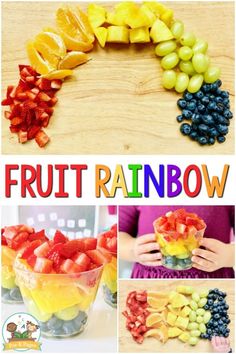 fruit rainbow is an easy and fun activity for kids