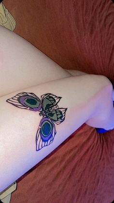 jinx buterfly tattoo Arcane Jinx Tattoo Ideas, Jinx Tattoos Arcane, Jinx Arcane Tattoo Ideas, Arcane Inspired Tattoo, Arcane Jinx Tattoo, Jinx Cloud Tattoo, Jinx Arcane Tattoo, Jinx Tattoo Ideas, Set Your Heart Ablaze Tattoo