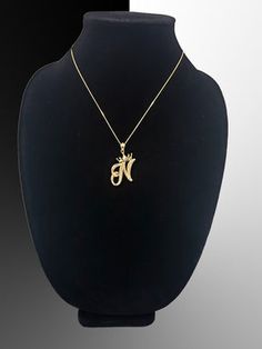 Gold Alphabet Cursive Letter 'N' Initial DC Pendant Necklace (yellow, – Karma Blingz Alphabet Cursive, September Baby, Gold Jewels Design, Alphabet Pendant, Bf Gifts, Letter Jewelry, Cursive Letters, Monogram Alphabet, Initial Pendant Necklace