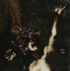 an image of a painting that is in the dark