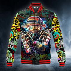 AIO Pride Graffiti Hip Hop Skull Baseball Varsity Jacket These jacket is custom-made-to-order and handcrafted to the highest quality standards. Each shirt is constructed from a premium polyester blend that is ultra-soft and incredibly comfortable. Features a specialty high definition heat-dye application that ensures long lasting color vibrancy even after machine washing. Fabric is durable and resistant to wrinkles, shrinking and mildew. Each shirt is custom printed, cut and sewn just for you wh Pride Graffiti, Skull Pant, Summer Swag Outfits, Skull Pants, Kate Middleton Style Outfits, Baseball Jackets, Tattoo T Shirts, Shoes Outfit Fashion, Man Clothing