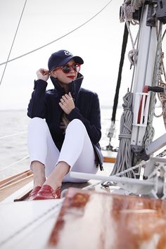 Sailing Fashion, Red Loafers, Nautical Outfits, Loafers Outfit, Atlantic Pacific, Boating Outfit, Fashion Sites, Sailing Outfit, Style Preppy