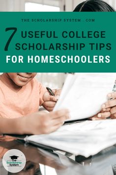 If your child is hoping to land some money for college, here are seven amazing scholarship tips for homeschoolers. College Parents, Tips For College, Grants For College, College List, Homeschool High School