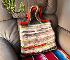 ACT NOW; this product is one-of-a-kind and ONCE IT'S GONE, IT'S GONE! This crochet tote bag's soft, chunky texture and harmonious mix of warm hues are perfect for any casual or bohemian outfit, especially those inspired by Mediterranean style. Every stitch is thoughtfully crafted by hand, ensuring high quality and durability. With ample space, it's ideal for carrying your beach essentials, whether it's your sunscreen, a good book, or your favorite summer snacks. Eco-Friendly Materials: Made with sustainable, high-quality yarn, this bag not only looks good but also helps reduce environmental impact. We kindly advise against washing it. For more :) ... https://dearknitss.etsy.com Eco-friendly Multicolor Crochet Tote Bag, Multicolor Crochet Tote Bag For Travel, Eco-friendly Multicolor Crochet Bag For Everyday, Multicolor Crochet Bag With Double Handle For Everyday Use, Colorful Bohemian Beach Bag For Everyday Use, Multicolor Double Handle Crochet Bag For Everyday Use, Everyday Multicolor Crochet Bag, Bohemian Multicolor Crochet Bag With Double Handle, Multicolor Bohemian Crochet Bag With Double Handles