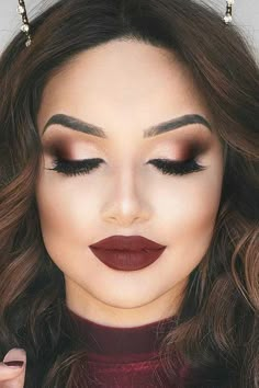 Fall Makeup Ideas, Maquillage Goth, Wedding Makeup Tips, Braut Make-up, Makeup Guide, Dark Makeup