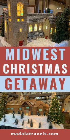 the mid west christmas getaway with text overlay