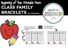 an apple with a pencil in its hand and the words, beginning of year printable point