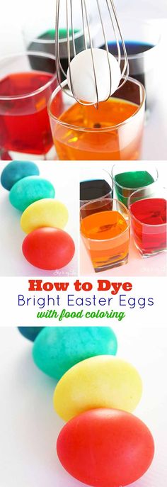 how to dye bright easter eggs with food coloring