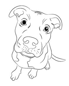 a black and white drawing of a dog's face with one eye open, looking at the camera