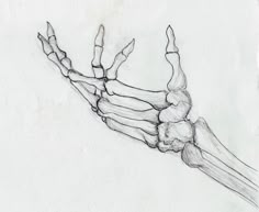 a drawing of a hand holding something in it's right arm and fingers on the other side