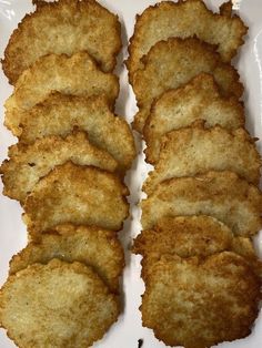 some fried food is on a white plate