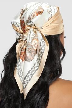 Beige Hair, Hair Wrap Scarf, Hair Scarf Styles, Head Scarf Styles, Bandana Hairstyles, Grunge Hair, Hair A, Headband Hairstyles, Scarf Hairstyles