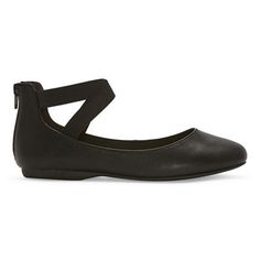 These Pop women's Leaf ballet flats make a stylish everyday go-to. Made from smooth faux leather, this closed-toe style has elasticized straps and a back zip closure, plus a memory foam insole to keep your feet supported while on the go. Wear them with a skirt and a t-shirt. Features: Memory FoamClosure Type: ZipperFootwear Technology: Memory Foam InsoleUpper/Outer Base Material: 100% PolyesterShoe Lining Material: PolyesterSole Material Content: 60% Polyester, 40% Unit Molded PolyurethaneToe Ty Black Ballet Flats, Ballet Flat Shoes, Ballet Flats, Memory Foam, Faux Leather, Leather, How To Wear, Black