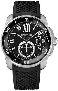 Cartier Calibre de Cartier Diver - Luxury Dive Watches! | BEST DIVE WATCHES. http://www.BestDiveWatchGuide.com - watches, cute, the fifth, olivia burton, olivia burton, digital watch *ad Pasha De Cartier, Cartier Calibre, Cartier Santos, Automatic Watches For Men, Cartier Men, Cartier Watch, Mens Luxury