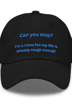 This hat is hilarious and perfect for Detroit Lions fans! Detroit Lions fans endure so much suffering. Blue Football, Camo Colors, Detroit Michigan, Detroit Lions, Green Camo, Football Fans, Trucker Cap, Dad Hats