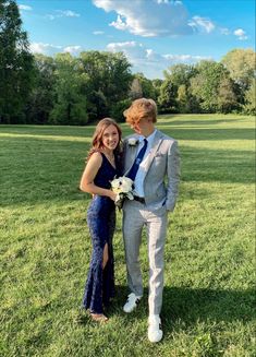 Navy Blue Dress Prom Couple, Navy Blue Prom Dress With Grey Suit, Suit To Match Royal Blue Dress, Navy Blue Prom Outfits For Couples, Light Blue Suit Prom Couple, Matching Blue Prom Outfits, Navy Dress And Suit Couple, Navy Hoco Dress Couple, Suits To Go With Navy Prom Dress