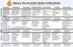 a printable basketball meal plan for the kids to play in their school's gym