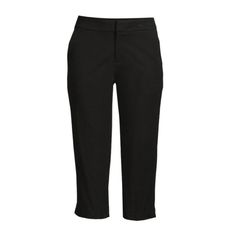 All Orders Ship Next Business Day! Take Your Everyday Style Up A Notch With Time And Tru's Dressy Capri Pants. Flattering, In A Lightweight Cotton Blend, These Capris Have A Touch Of Stretch So You Can Move Comfortably And Stylishly Thorough Your Day Whether It Be Work Or Play Condition New No Flaws Color Black Size 4 Material: 60% Cotton/36% Rayon/4% Spandex Care: Machine Washable Country Of Origin: Imported Size: Model Is 5'10" And Is Wearing A Size 4 Fit: Straight Rise And Inseam: Mid-Rise; 2 Black Cotton Capris For Work, Black Pants For Workwear, Short Length, Black Capris For Workwear In Spring, Black Capris For Workwear, Spring Season, Black Spring Capris For Work, Cotton Capris For Workwear, Casual Work Pants, Athleisure Pants, Plaid Dress Pants