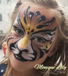 Face Painting Lion, Animal Face Paintings, Christmas Face Painting, Cheetah Face, Tiger Love, Face Paint Makeup