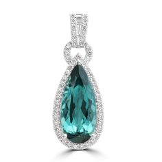 J45473 Demantoid Garnet, Aquamarine Colour, Pink Spinel, Garnet And Gold, White Gold Pendant, Tourmaline Pendant, Green Diamond, Brown Diamond, Blue Zircon