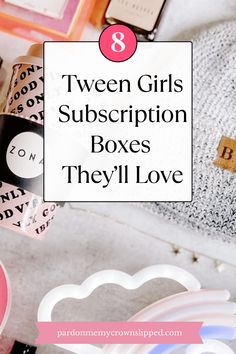 two girls'subscription boxes they'll love with text overlay