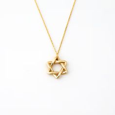 Star of David Necklace in 14K Solid Gold Women's 14k Yellow Gold Necklaces Star of David Charm Star Necklace - Etsy Necklaces Star, Star Of David Necklace, 14k Yellow Gold Necklace, Gold Necklaces, Star Of David, Star Necklace, Necklace Etsy, Solid Gold, Yellow Gold