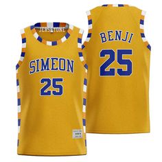 This jersey was worn by Ben Benji Wilson when he was in high school. Ben Benji Wilson chose number 25 as his jersey number. Features Made of Mesh Fabric: The jersey is 100% polyester mesh fabric. It is breathable and quickly dry. Embroidery Tracking Twill: All letters and numbers of the jersey are stitched. For Daily Wear and Sports: The weight of the jersey is around 0.55 lb - 0.77 lb. You can wear it for a daily, party or sports. Authentic game-day accents and details Shorter, slimmer cut for College Sports Season Breathable Jersey, Sporty Breathable Jersey For College, Breathable Sports Jersey For Sports Season, Ben Ten, School Basketball, In High School, Basketball Jersey, Letters And Numbers, Mesh Fabric