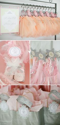 a pink and silver baby shower party